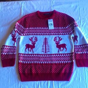 Women’s Red & White Christmas Sweater
